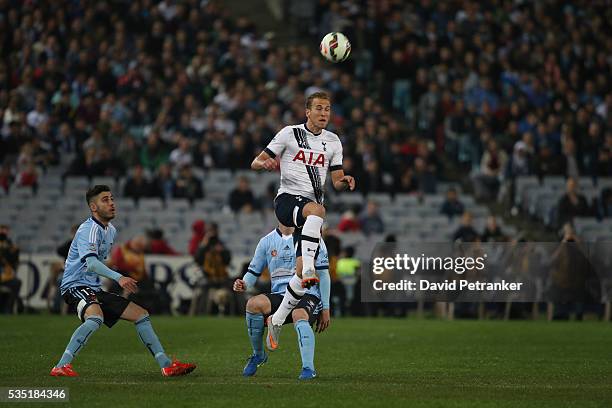 Harry Kane at the Tottenham Spurs vs Sydney FC game, Tottenham Spurs win 1-0