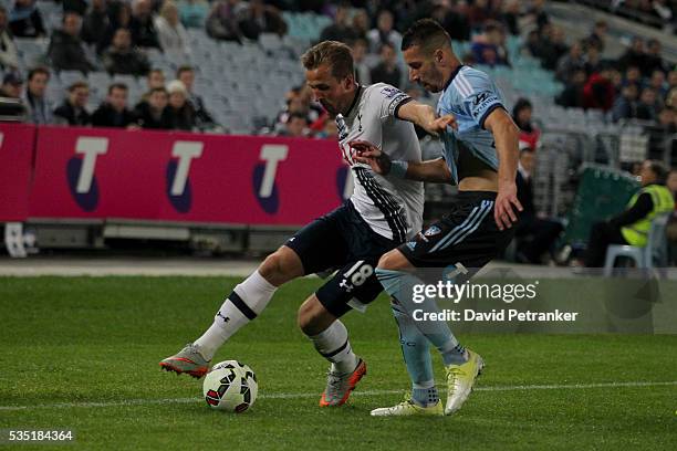 Harry Kane at the Tottenham Spurs vs Sydney FC game, Tottenham Spurs win 1-0