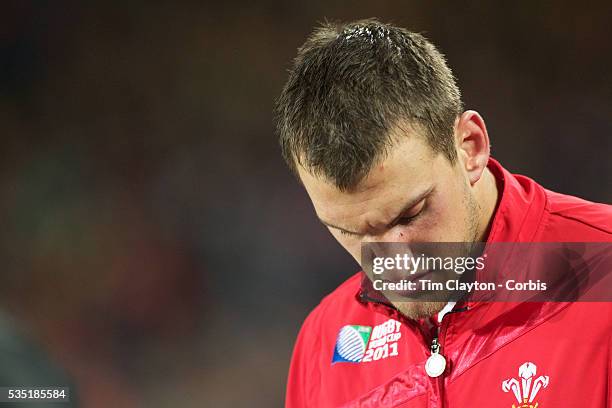 Welsh Captain Sam Warburton after his sending off during the Wales V France Semi Final match at the IRB Rugby World Cup tournament, Eden Park,...