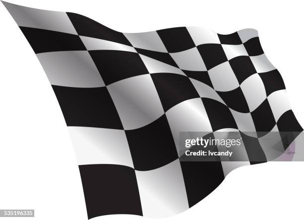 zielflagge - motorbike flag stock-grafiken, -clipart, -cartoons und -symbole