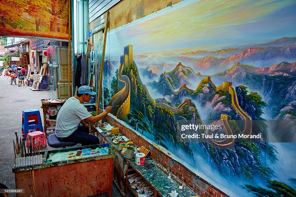 China, Shenzhen, Dafen painting village