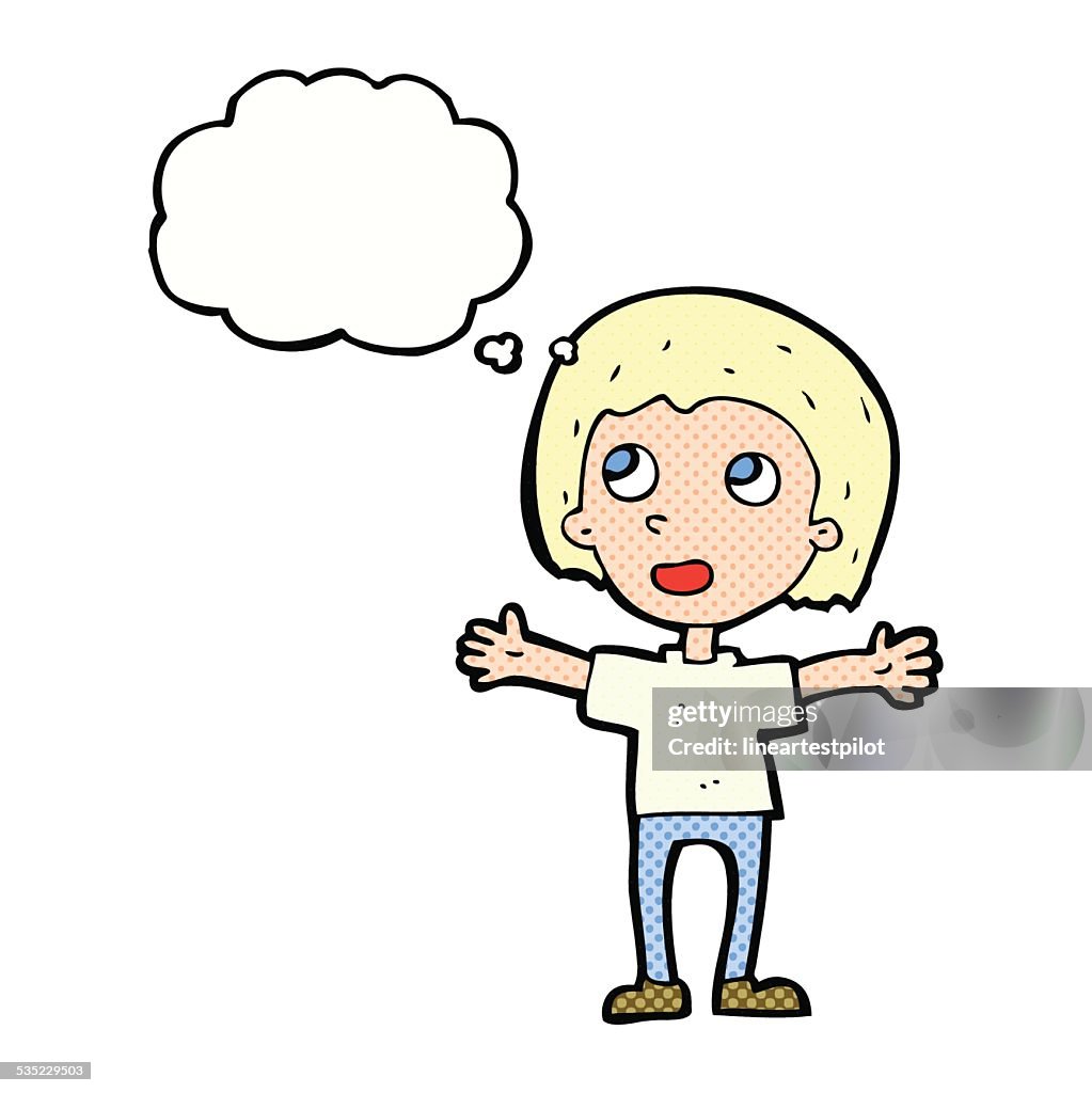 Persona Feliz De Historieta Con Burbuja De Pensamiento Ilustración de stock - Getty Images Persona Feliz De Historieta Con Burbuja De Pensamiento Ilustración de stock - Getty Images