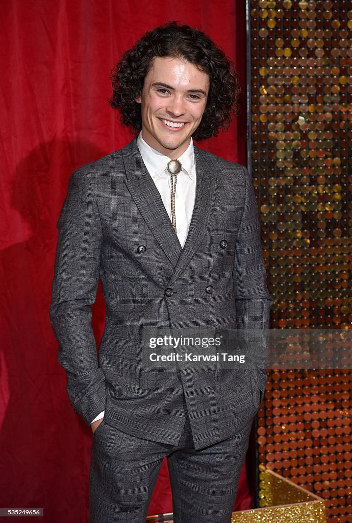 Benjamin Labey Jonny Labey arrives for the British Soap Awards 2016 at the Hackney ...