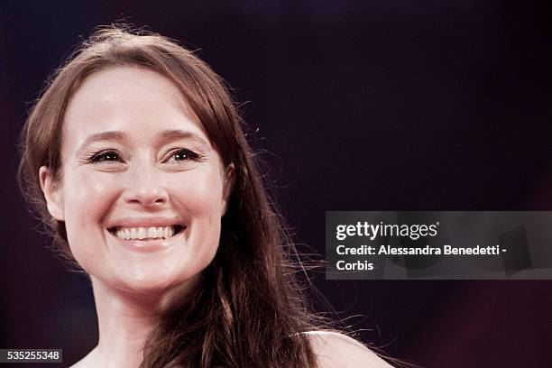 Jennifer Ehle attends the premiere of movie "Contagion", presented out of competition at the 68th International Venice Film Festival.