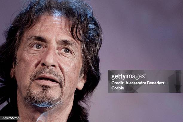 Al Pacino receives the Jaeger LeCoultre glory to the filmmaker award during the 68th International Venice Film Festival