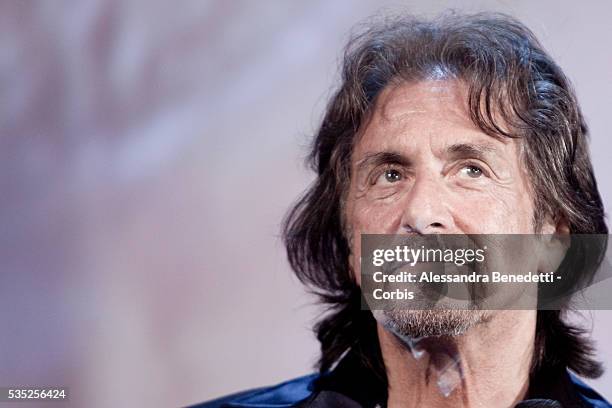 Al Pacino receives the Jaeger LeCoultre glory to the filmmaker award during the 68th International Venice Film Festival