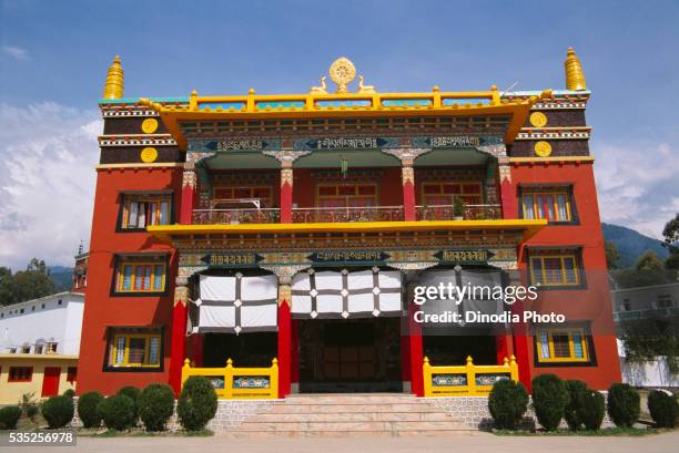 tibetan monastery in bir, himachal pradesh, india. - himachal pradesh stock pictures, royalty-free photos & images