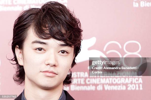 Shota Sometani attends the photocall of movie Himizu, presented in competition at the 68th Venice FIlm Festival.