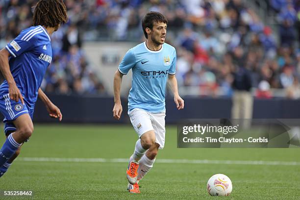 David Silva, Manchester City, in action during the Manchester City V Chelsea friendly exhibition match at Yankee Stadium, The Bronx, New York....