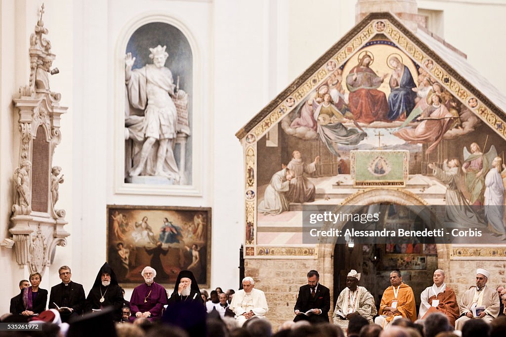 Italy - Religion - Pope Benedict XVI holds Interreligious talks in Assisi