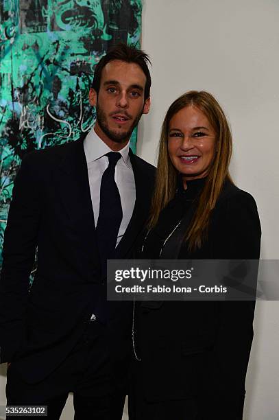 Vladimir Roitfeld and Eva Cavalli attend Cardi Black Box Gallery Present Nicolas Pol hosted by Nicolo Cardi And Vladimir Restoin Roitfeld at Cardi...