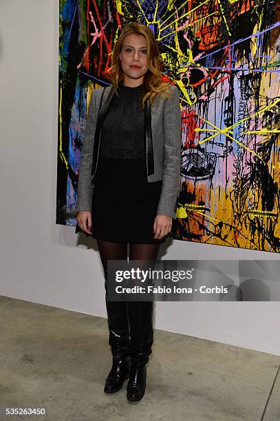 Barbara Berlusconi attends Cardi Black Box Gallery Present Nicolas Pol hosted by Nicolo Cardi And Vladimir Restoin Roitfeld at Cardi Black Box on...