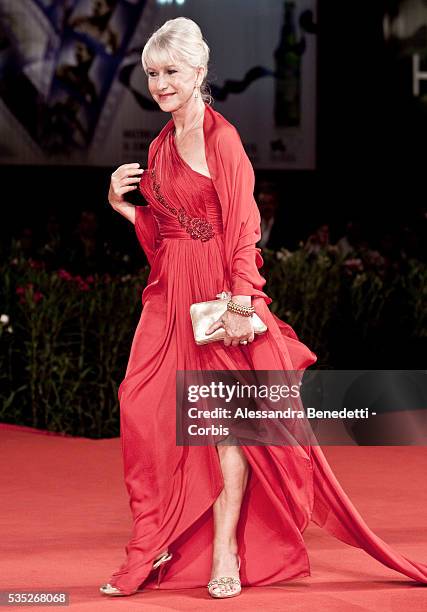 Helen Mirren attends the premiere of movie "The Tempest" during the 67th Venice Film Festival