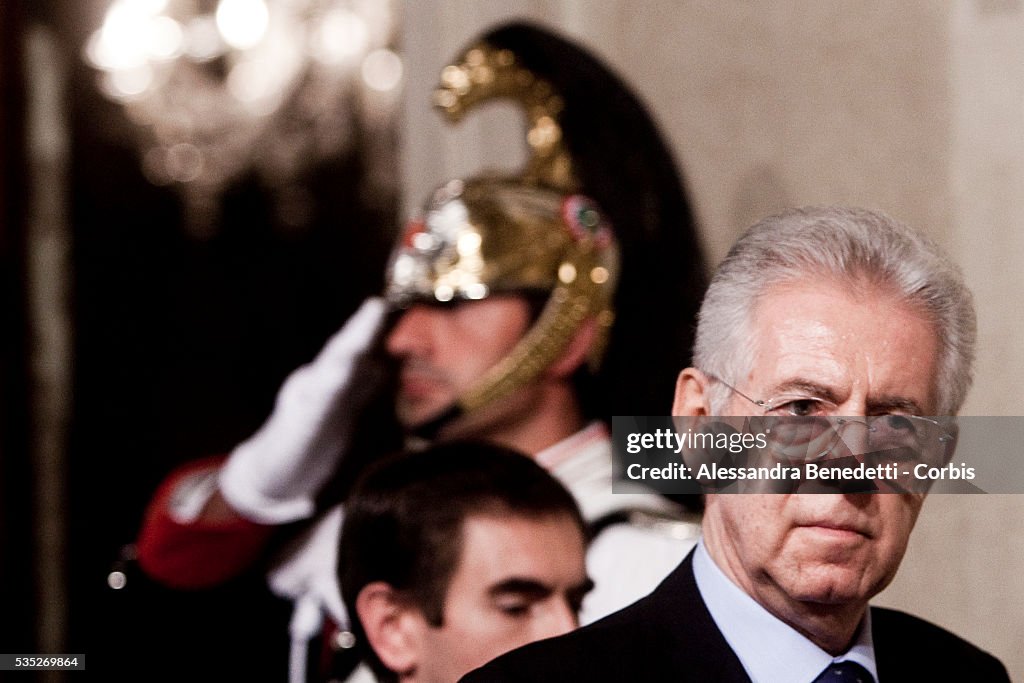 Italy - Politics - Mario Monti Italy's newly appointed Prime Minister