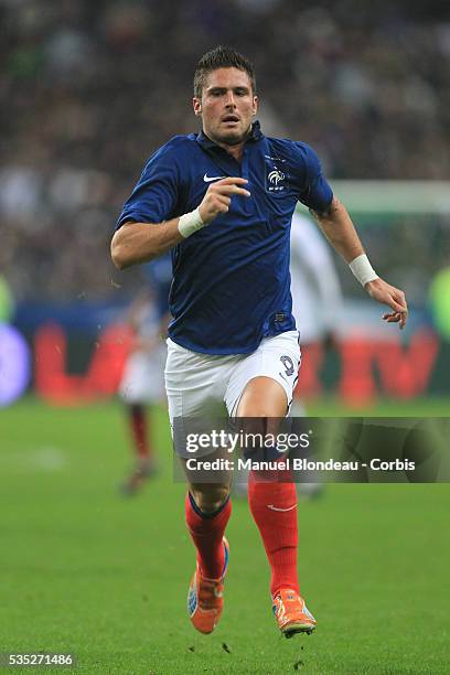 Olivier Giroud of France during the International Friendly match between France and USA at Stade de France on November 11, 2011 in Paris, France.