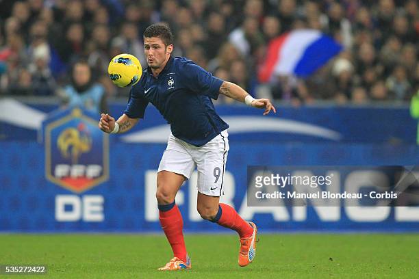 Olivier Giroud of France during the International Friendly match between France and USA at Stade de France on November 11, 2011 in Paris, France.
