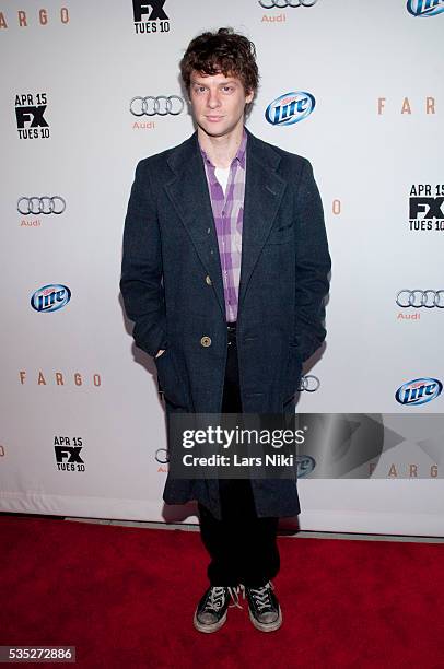 Jacob Pitts attends the FX Networks Upfront premiere screening of Fargo at the SVA Theater in New York City. © LAN