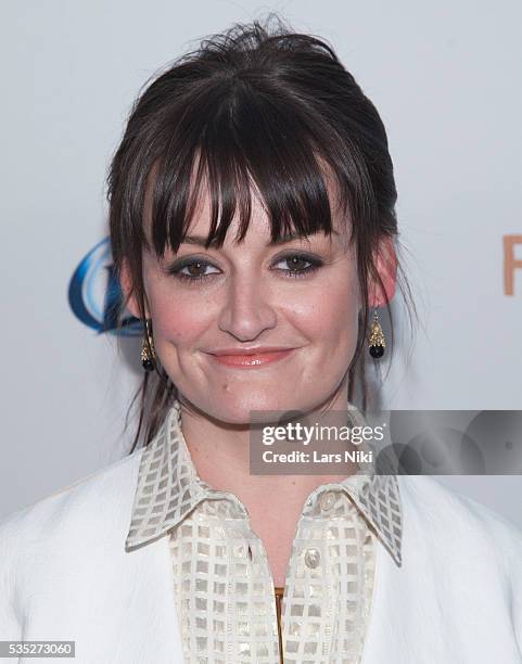 Alison Wright attends the FX Networks Upfront premiere screening of Fargo at the SVA Theater in New York City. © LAN