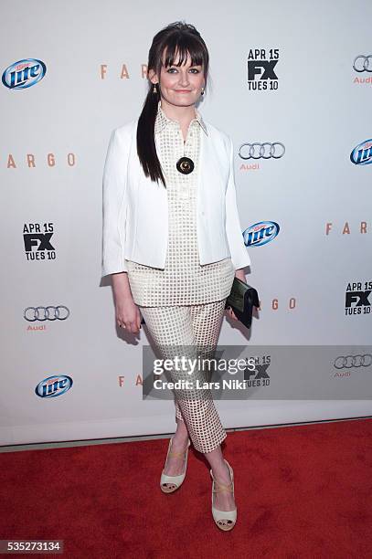 Alison Wright attends the FX Networks Upfront premiere screening of Fargo at the SVA Theater in New York City. © LAN