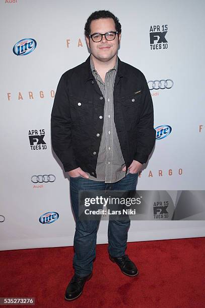 Josh Gad attends the FX Networks Upfront premiere screening of Fargo at the SVA Theater in New York City. © LAN