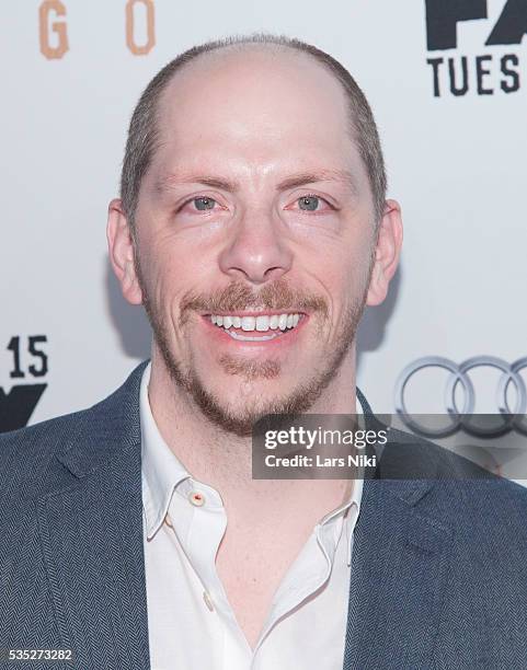 Stephen Falk attends the FX Networks Upfront premiere screening of Fargo at the SVA Theater in New York City. © LAN