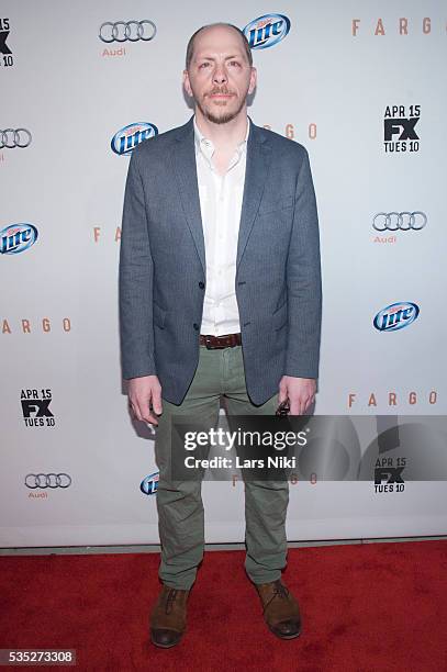 Stephen Falk attends the FX Networks Upfront premiere screening of Fargo at the SVA Theater in New York City. © LAN