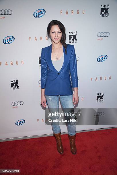 Annet Mahendru attends the FX Networks Upfront premiere screening of Fargo at the SVA Theater in New York City. © LAN