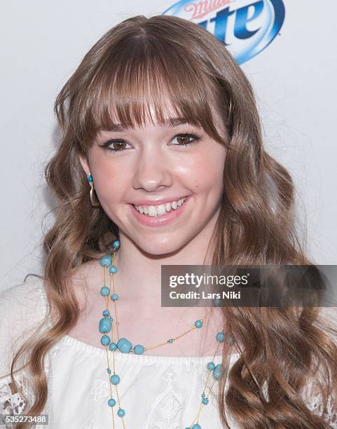 Holly Taylor attends the FX Networks Upfront premiere screening of Fargo at the SVA Theater in New York City. © LAN
