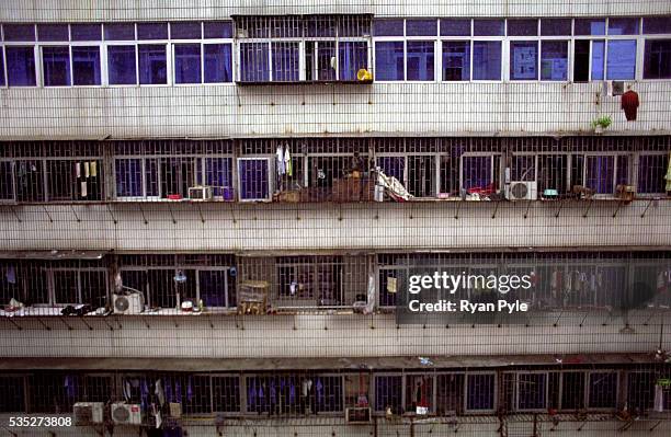 Residential complex in Shenzhen which has a short stay hotel where many migrant workers stay while looking for jobs. Shenzhen is China's first...