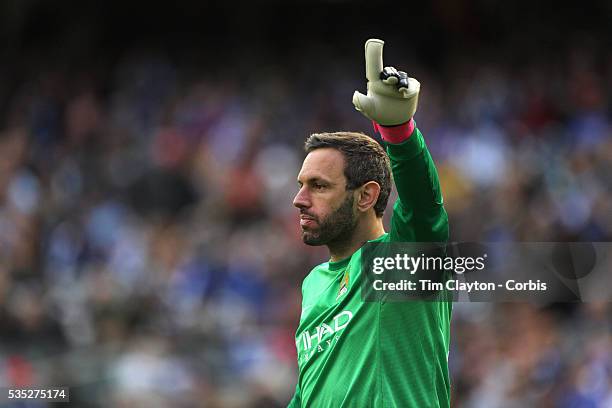 Goalkeeper Richard Wright, Manchester City, during the Manchester City V Chelsea friendly exhibition match at Yankee Stadium, The Bronx, New York....