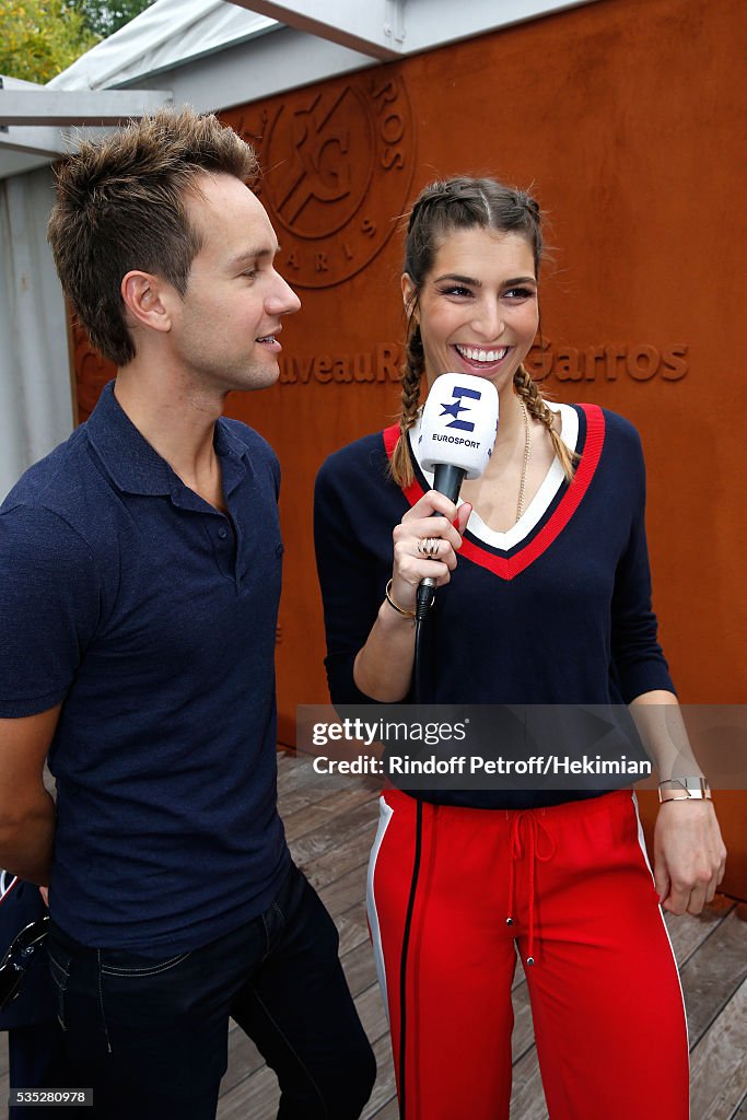 Celebrities at French Open 2016 - Day Eight