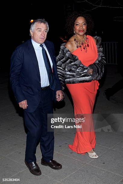 Robert De Niro and Grace Hightower attend the Vanity Fair Party during the 2014 Tribeca Film Festival at The State Supreme Courthouse in New York...