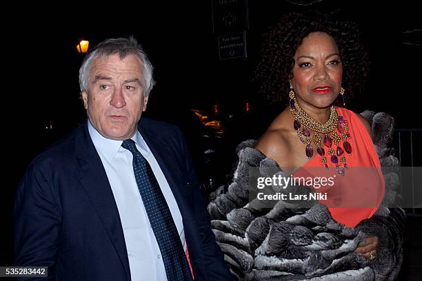 Robert De Niro and Grace Hightower attend the Vanity Fair Party during the 2014 Tribeca Film Festival at The State Supreme Courthouse in New York...