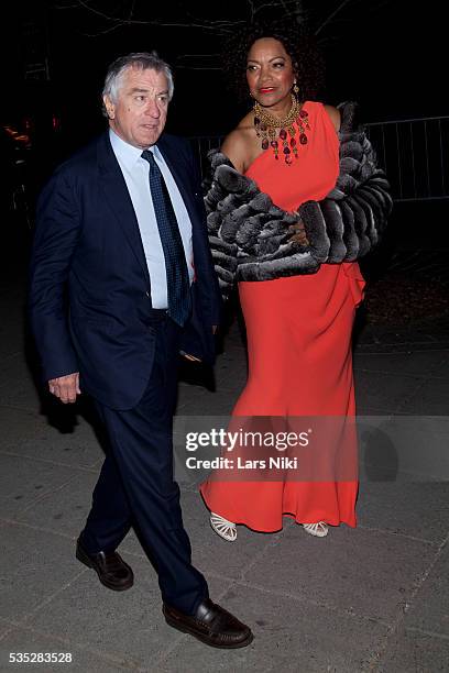 Robert De Niro and Grace Hightower attend the Vanity Fair Party during the 2014 Tribeca Film Festival at The State Supreme Courthouse in New York...