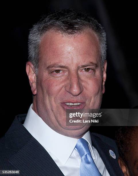 Bill de Blasio attends the Vanity Fair Party during the 2014 Tribeca Film Festival at The State Supreme Courthouse in New York City. © LAN