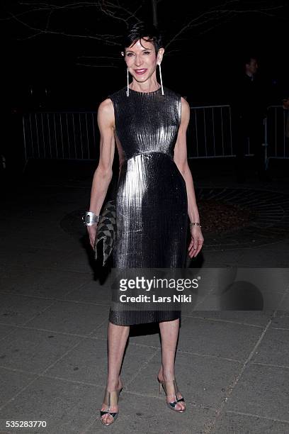 Amy Fine Collins attends the Vanity Fair Party during the 2014 Tribeca Film Festival at The State Supreme Courthouse in New York City. © LAN