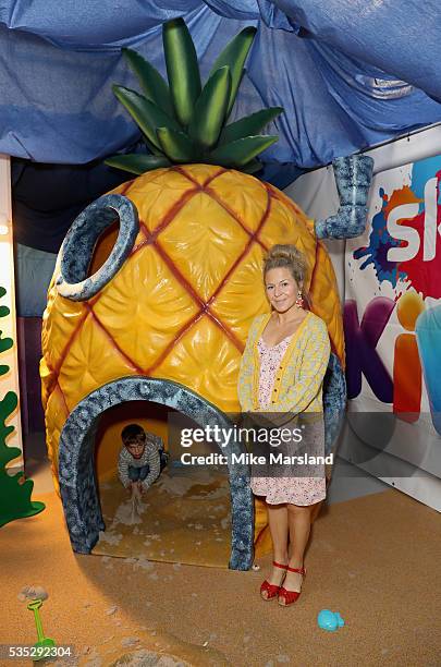 Kellie Bright and her son attend the launch of the new Sky Kids Cafe, an imaginative play and themed cafe pop-up to celebrate the new Sky Kids app at...