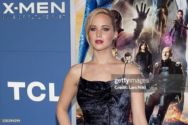 Jennifer Lawrence attends the "X-Men: Days of Future Past" global premiere at Jacob K. Javits Convention Center in New York City. © LAN