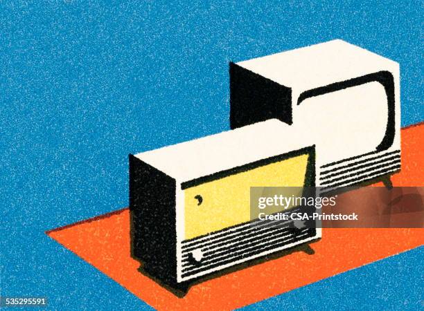 electronics - broadcasting stock illustrations