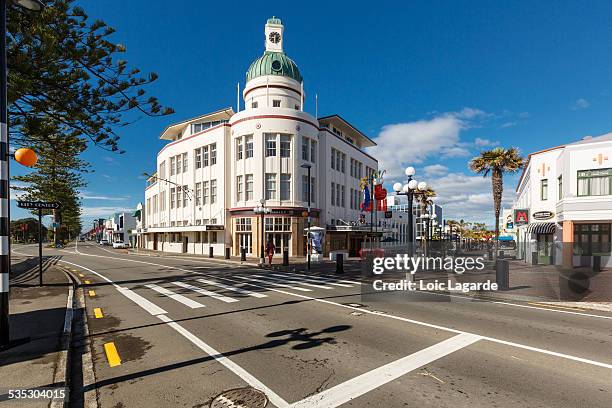 t & g building in napier, new zealand - loic lagarde photos et images de collection