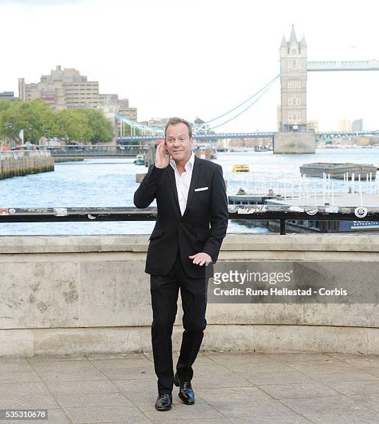 Kiefer Sutherland attends the premiere of "24: Live Another Day" at the Old Billingsgate Market.