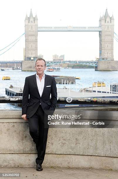 Kiefer Sutherland attends the premiere of "24: Live Another Day" at the Old Billingsgate Market.