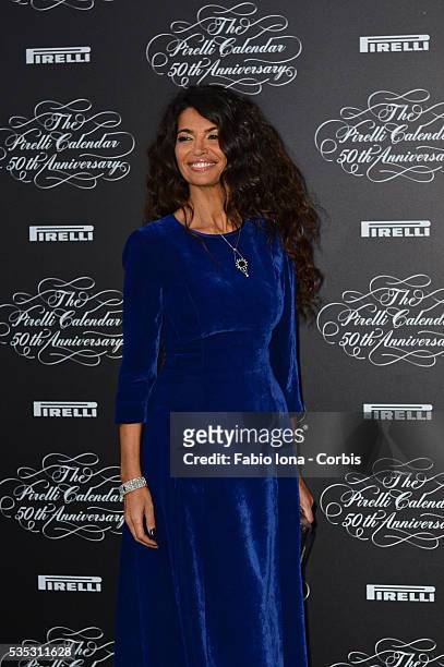 Afef Jenin attends the Pirelli Calendar 50th Anniversary event on November 21, 2013 in Milan, Italy
