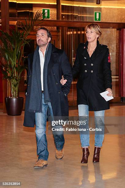 Ellen Hidding attends the first night Boing Boing at Manzoni's Theater on February 20, 2014 in Milan/Italy