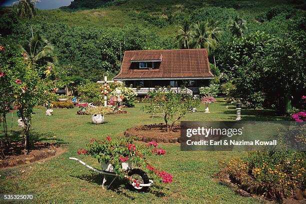 first missionary house - moorea stock pictures, royalty-free photos & images