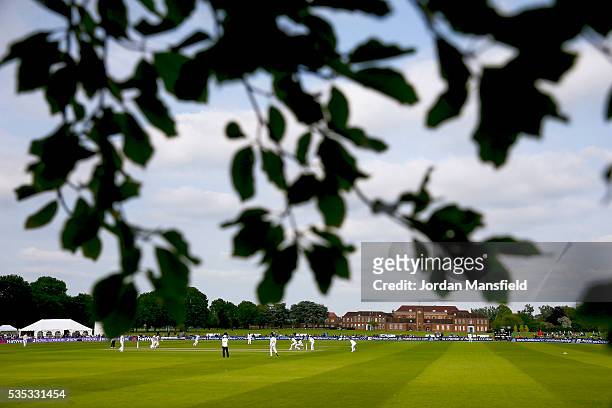 General view of the ground during day one of the Specsavers County Championship Division One match between Middlesex and Hampshire at Merchant...