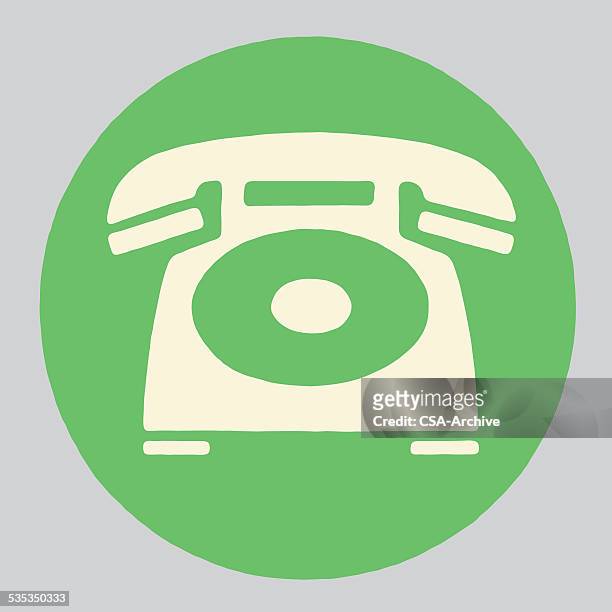 stockillustraties, clipart, cartoons en iconen met rotary phone - rotary phone