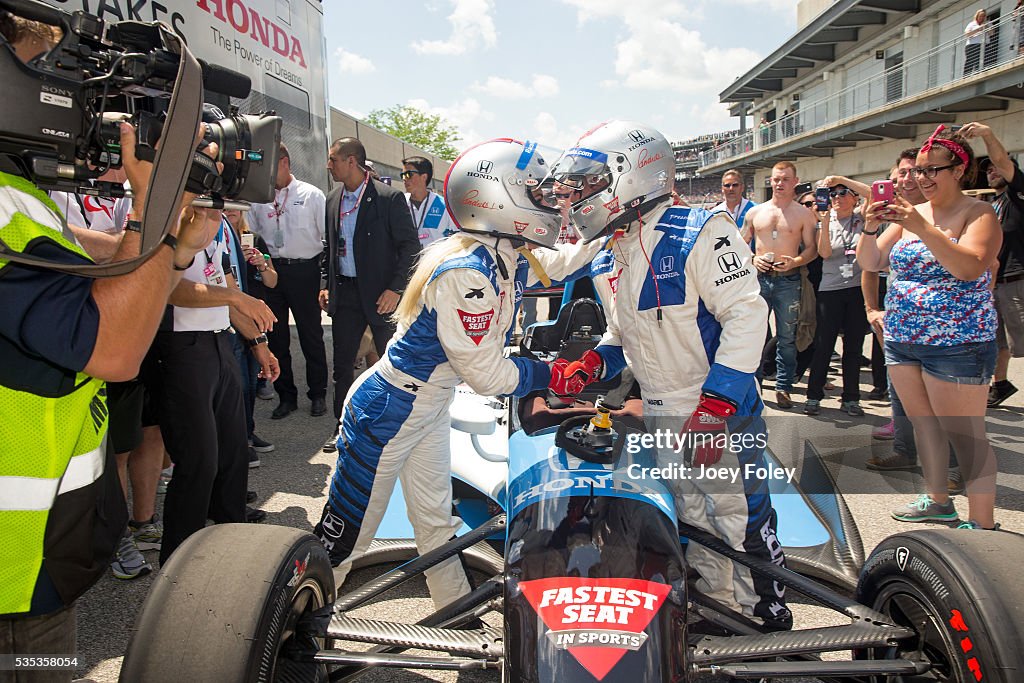 Celebrity Sightings At The 100th Indianapolis 500