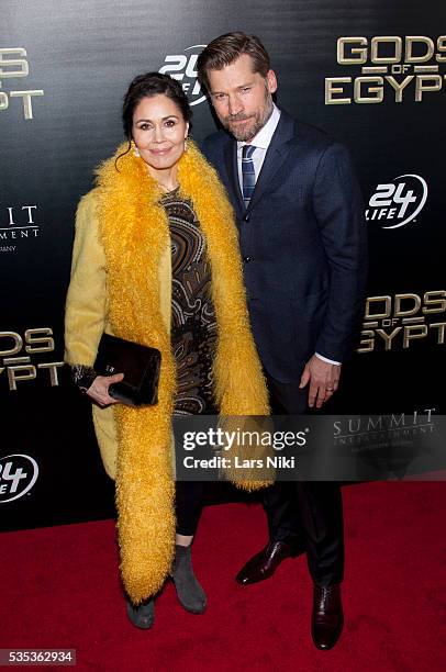 Nikolaj Coster-Waldau attends the "Gods Of Egypt" New York Premiere at AMC Loews Lincoln Square 13 in New York City. © LAN