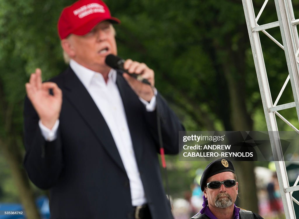 US-MEMORIAL DAY-ROLLING THUNDER-TRUMP